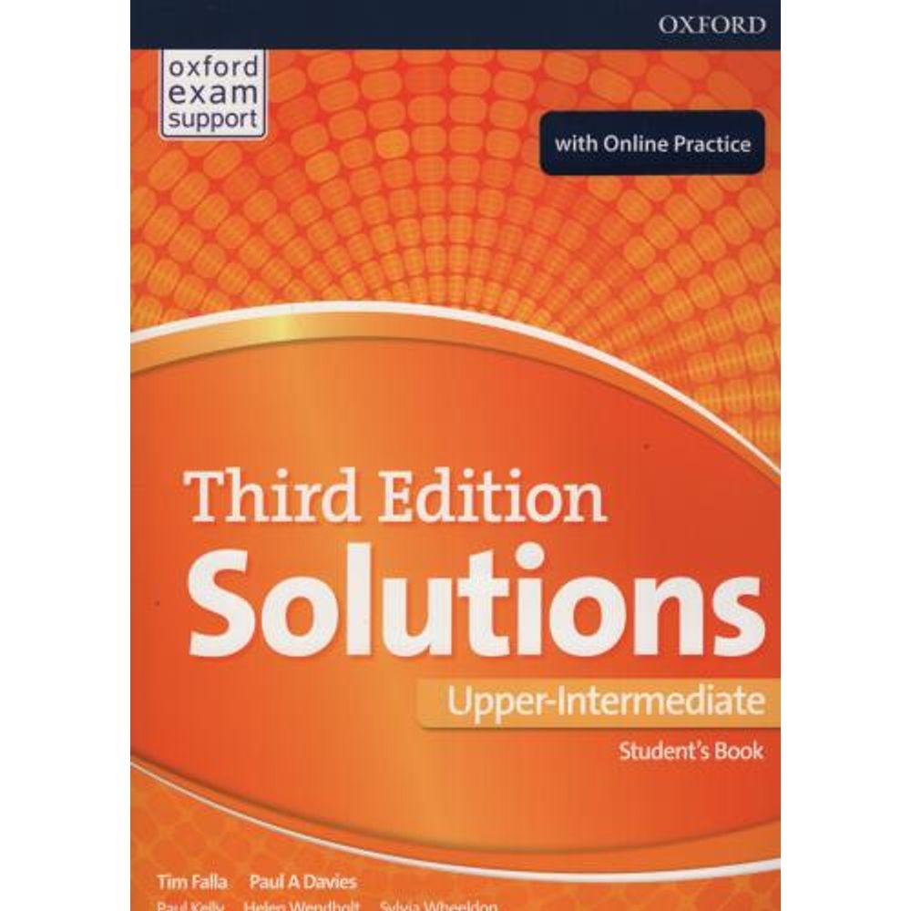 Chaqueta Apéndice plato SOLUTIONS UPPER-INTERMEDIATE (3RD.EDITION) - STUDENT'S BOOK - SBS Librerias