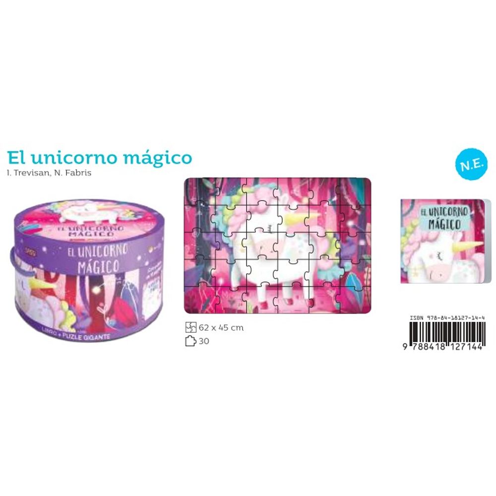 MAGICO UNICORNO libro puzzle