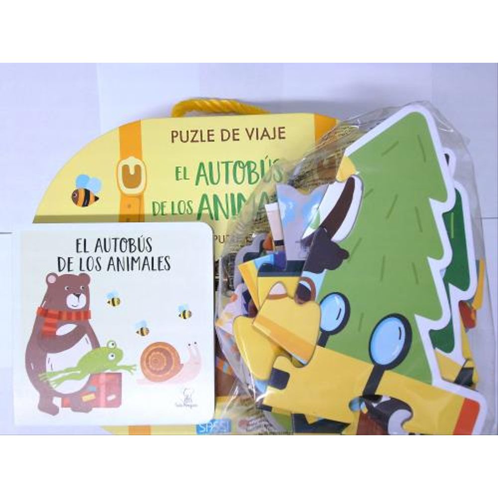 El Autobús de los Animales Puzzle + Libro