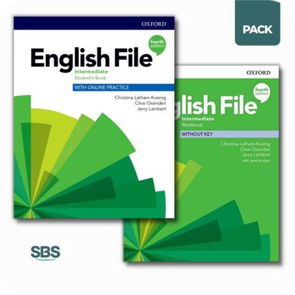 ENGLISH FILE INTERMEDIATE 4/ED - STUDENT'S BOOK + WORKBOOK - SBS Librerias
