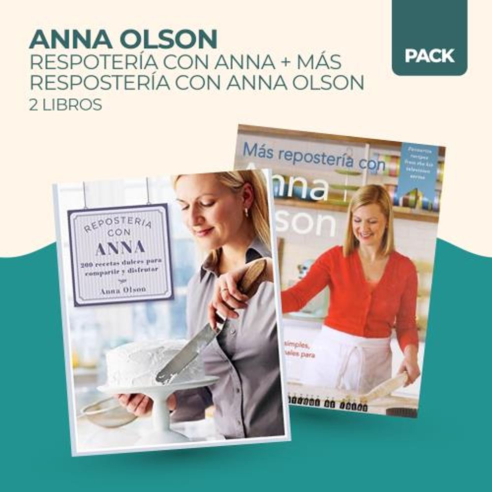 REPOSTERIA CON ANNA + MAS REPOSTERIA CON ANNA OLSON - 2 LIBR - SBS Librerias