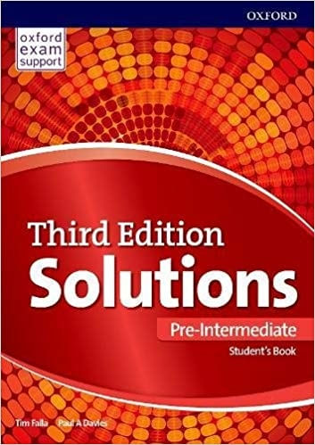 SOLUTIONS PRE-INTERMEDIATE (3RD.EDITION) - STUDENT'S BOOK +