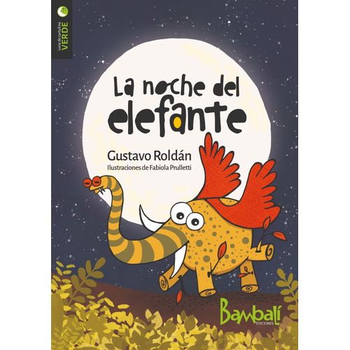 LA NOCHE DEL ELEFANTE - LUNA DE CARTULINA VERDE