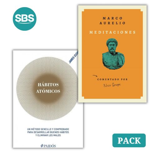 PACK MEDITACIONES + HABITOS ATOMICOS - 2 LIBROS