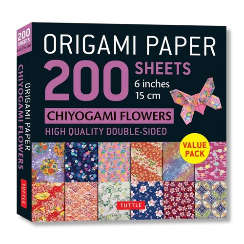 CHIYOGAMI FLOWERS - ORIGAMI PAPER 200 SHEETS