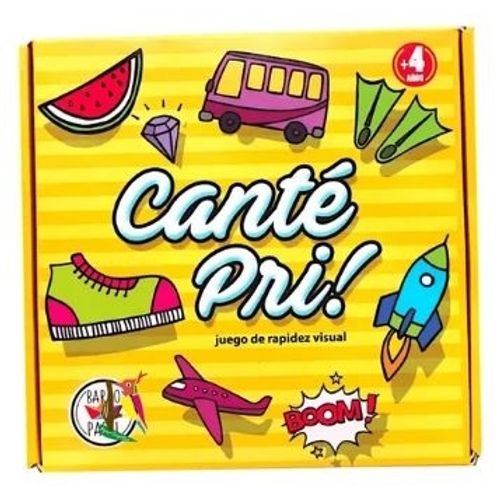 CANTE PRI ! JUEGO DE RAPIDEZ VISUAL - CONTIENE 50 CARTAS