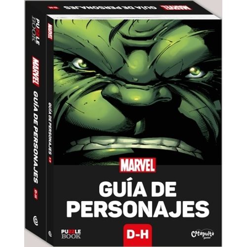 MARVEL: GUIA DE PERSONAJES D-H + ROMPECABEZAS DE HULK 300 PI
