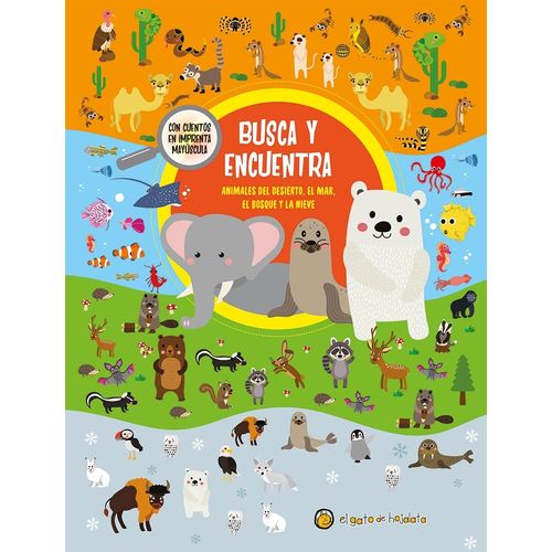 BUSCA Y ENCUENTRA - ANIMALES DEL DESIERTO, EL MAR, EL BOSQUE