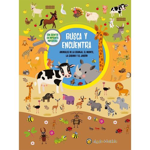 BUSCA Y ENCUENTRA - ANIMALES DE LA GRANJA , EL MONTE, LA SAB