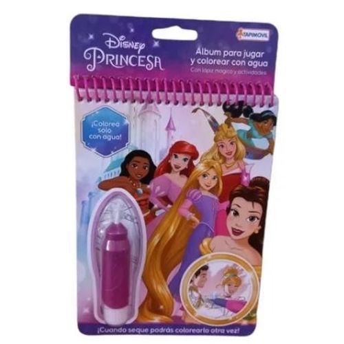 PRINCESA - AGUA WOW - TAPI ART - INCLUYE LAPIZ MAGICO DE AGU