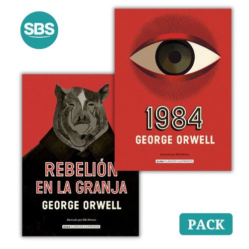REBELION EN LA GRANJA + 1984 - CLASICOS ILUSTRADOS - 2 LIBRO