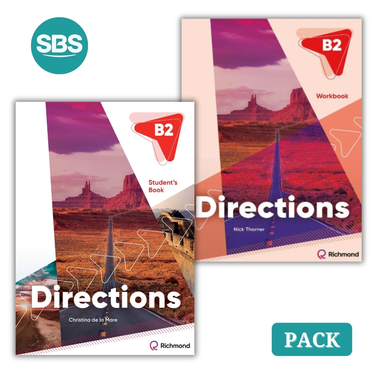 DIRECTIONS B2 - STUDENT'S BOOK + WORKBOOK - 2 LIBROS
