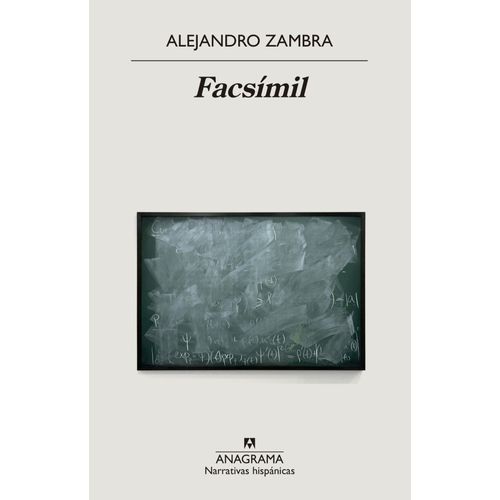 LIBRO FACSIMIL - ALEJANDRO ZAMBRA