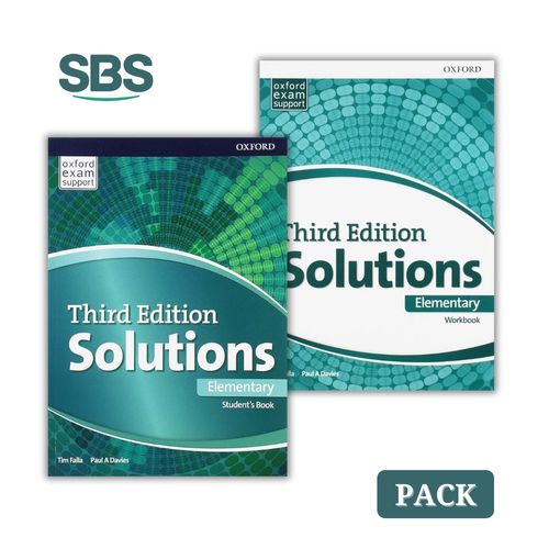SOLUTIONS 3/ED ELEMENTARY - STUDENT'S BOOK + WORKBOOK PACK -