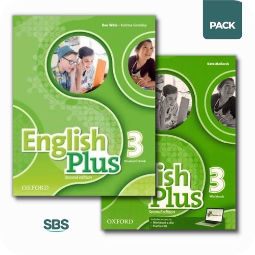 ENGLISH PLUS 3 2/ED - STUDENT'S BOOK + WORKBOOK PACK - 2 LIB