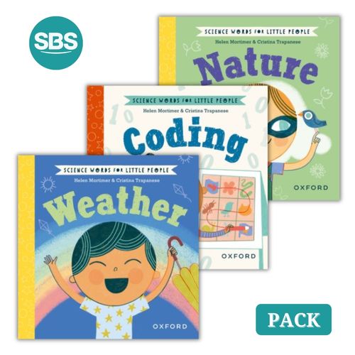 PACK SCIENCE WORDS FOR LITTLE PEOPLE - 3 LIBROS