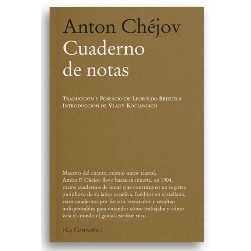 LIBRO CUADERNO DE NOTAS - ANTON CHEJOV