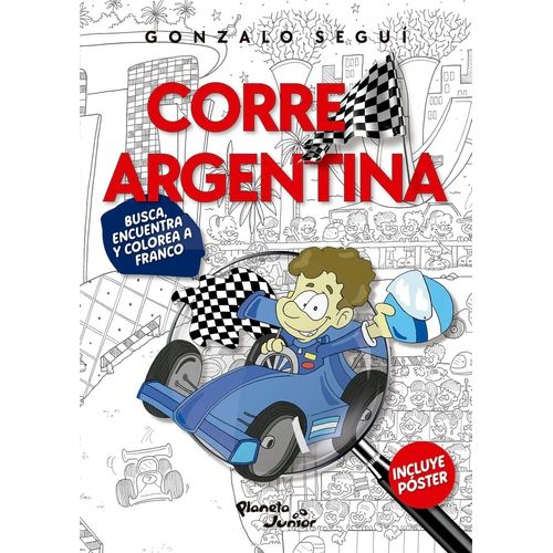 CORRE ARGENTINA - BUSCA, ENCUENTRA Y COLOREA A FRANCO