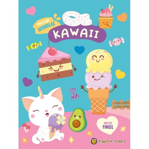 KAWAII - PINTO CON ACUARELAS