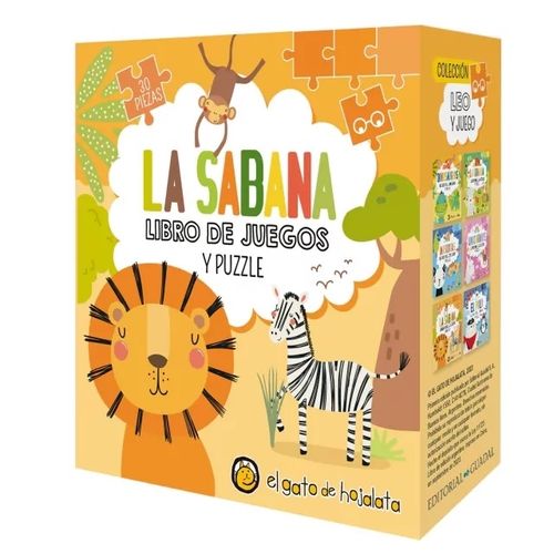 LA SABANA - LIBRO DE JUEGOS Y PUZZLE - LEO Y JUEGO