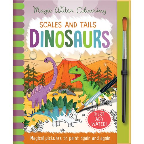 DINOSAURS - SCALES AND TALES - MAGIC WATER COLOURING