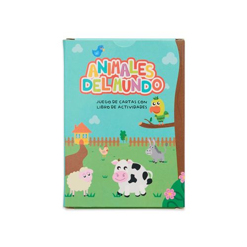 ANIMALES DEL MUNDO 50 CARTAS + LIBRO DE ACTIVIDADES - EDUCAR