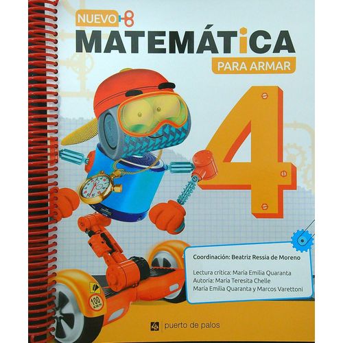 NUEVO MATEMATICA PARA ARMAR 4 - PUERTO DE PALOS