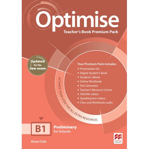 OPTIMISE B1 UPDATE EXAM - TEACHER'S BOOK PREMIUM PACK