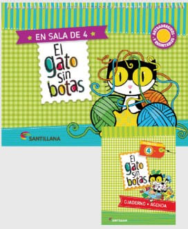 EL GATO SIN BOTAS EN SALA DE 4 - LIBRO + CUADERNO - AGENDA