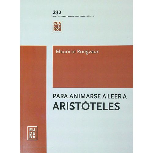 PARA ANIMARSE A LEER A ARISTOTELES - MAURICIO RONGVAUX