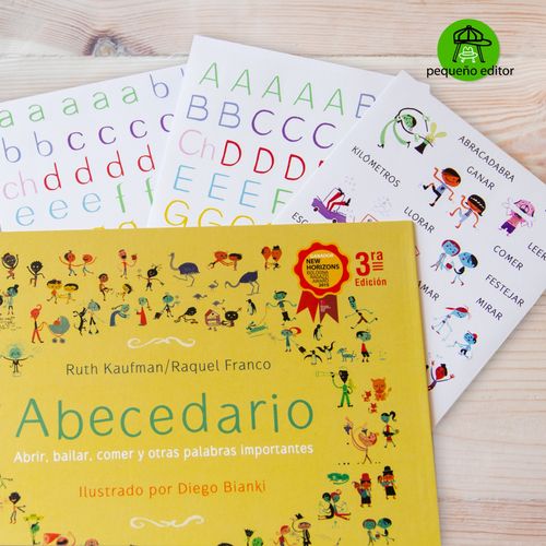 LIBRO ABECEDARIO + STICKERS PLANCHA X 3 - KAUFMAN / FRANCO