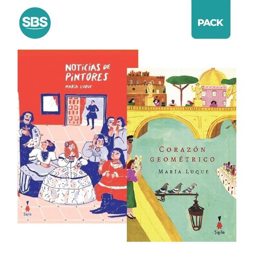 NOTICIA DE PINTORES + CORAZON GEOMETRICO - LUQUE - 2 LIBROS