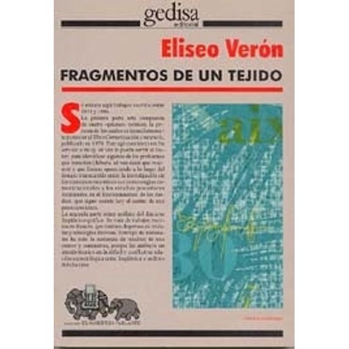 FRAGMENTOS DE UN TEJIDO - ELISEO VERON