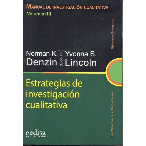 ESTRATEGIAS DE INVESTIGACION CUALITATIVA - DENZIN - LINCOLN