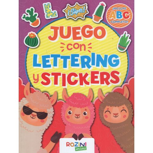 JUEGO CON LETTERING Y STICKERS JUEGO CON LETTERING Y STICKERS