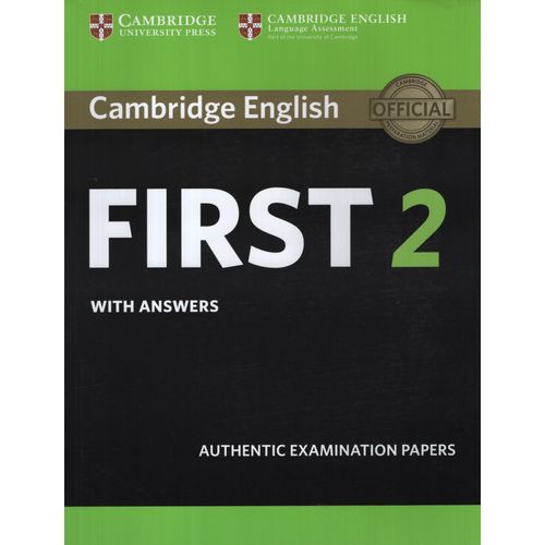 CAMBRIDGE ENGLISH FIRST 2 - STUDENT'S BOOK WITH KEY (EXAM 20