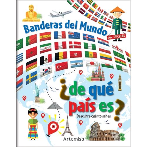 BANDERAS DEL MUNDO - DE QUE PAIS ES? - CON STICKERS
