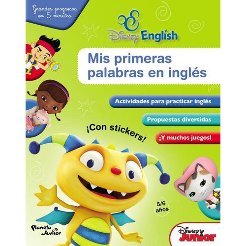 MIS PRIMERAS PALABRAS EN INGLES CON STICKERS Y JUEGOS - DISN