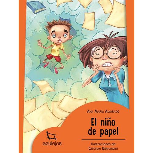 EL NIÑO DE PAPEL - AZULEJOS NARANJA