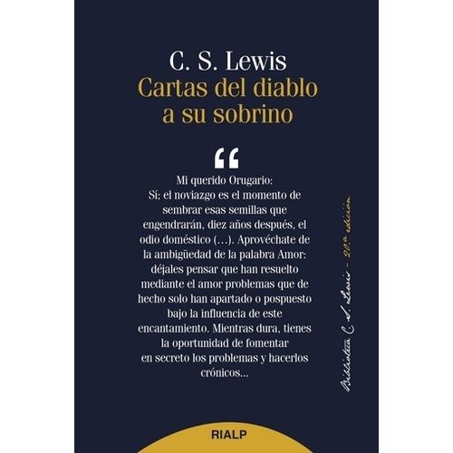 CARTAS DEL DIABLO A SU SOBRINO - C.S. LEWIS