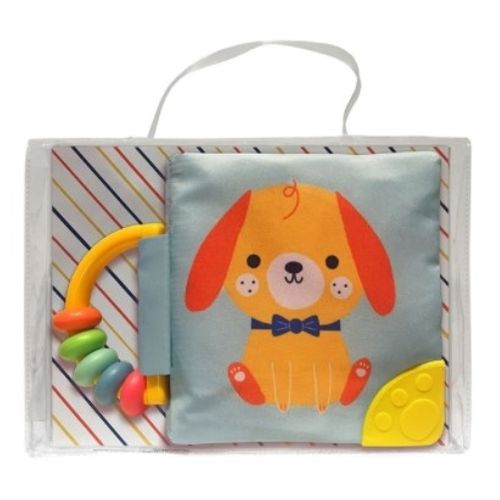 MI LIBRO SUAVE CON SONAJERO Y MORDILLO - PERRO (+6 MESES)
