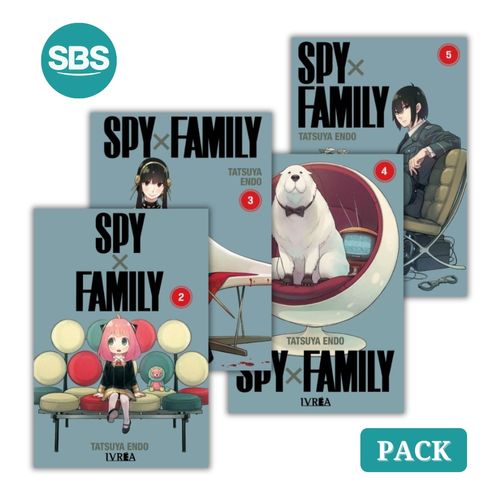 PACK SPYxFAMILY - VOL 2 AL 5 - 4 LIBROS