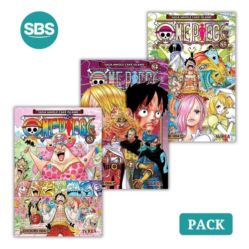 PACK ONE PIECE WHOLE CAKE ISLAND - VOL 83 AL 85 - 3 LIBROS