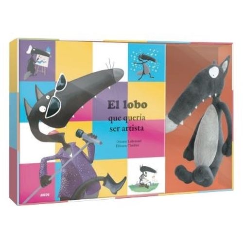 EL LOBO QUE QUERIA SER ARTISTA - COFRE LIBRO + TITERE
