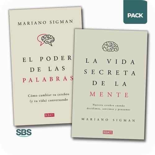 EL PODER DE LAS PALABRAS + VIDA SECRETA DE LA MENTE - 2 LIBR