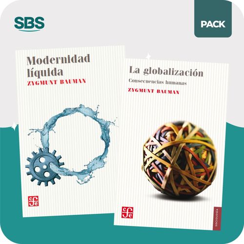 MODERNIDAD LIQUIDA + GLOBALIZACION - 2 LIBROS - BAUMAN
