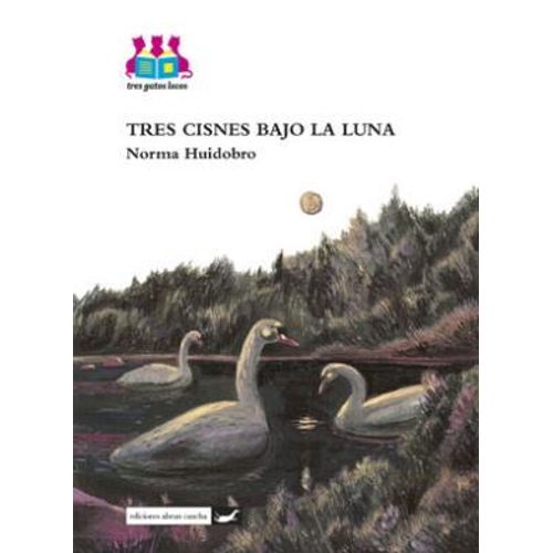 TRES CISNES BAJO LA LUNA