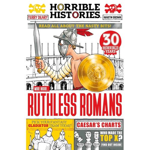 RUTHLESS ROMANS - HORRIBLE HISTORIES - NEWSPAPER EDITION