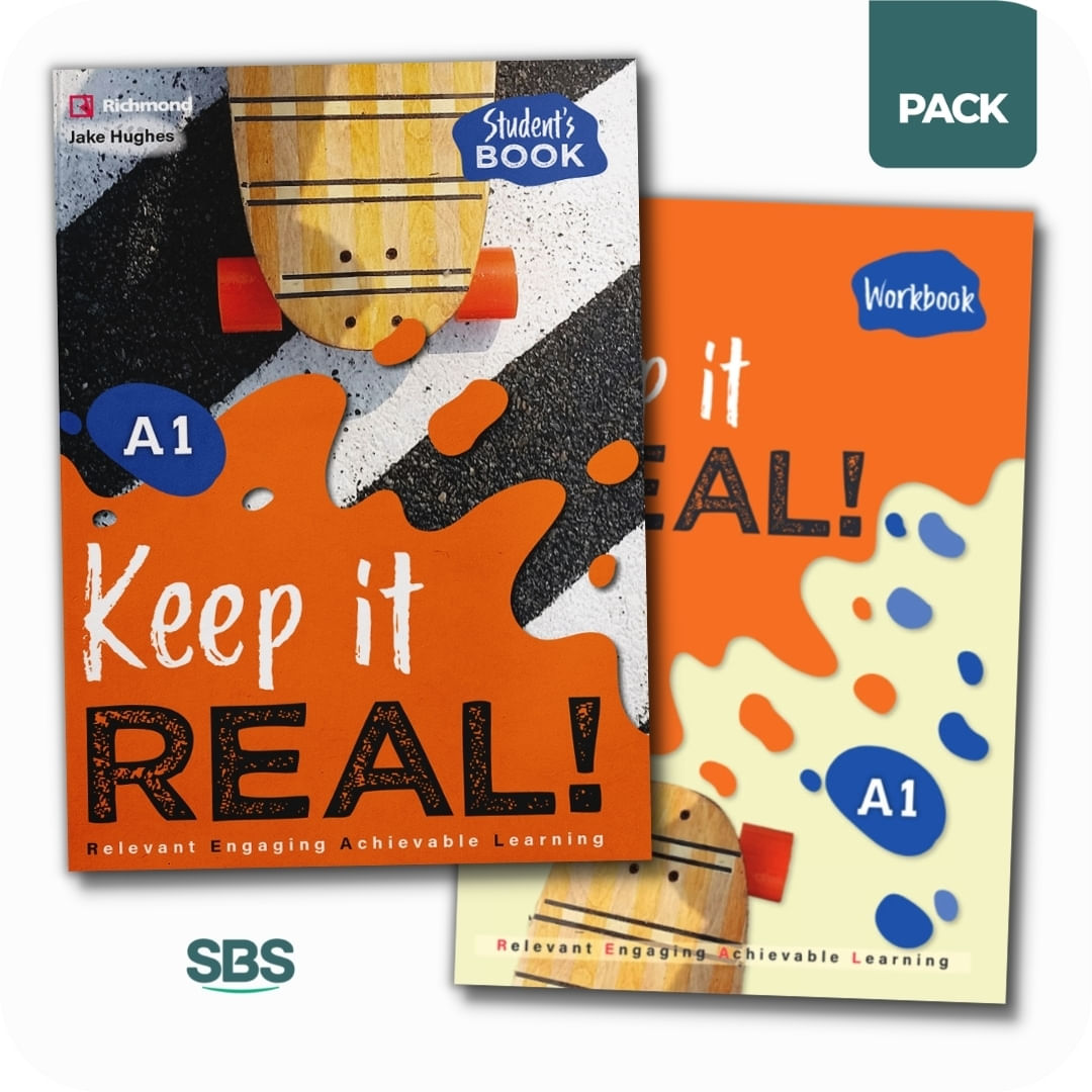 KEEP IT REAL! A1 - STUDENT'S BOOK + WORKBOOK PACK - 2 LIBROS