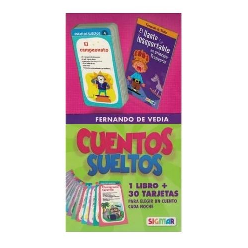 CUENTOS SUELTOS DE FERNANDO DE VEDIA - 30 TARJETAS + 1 LIBRO